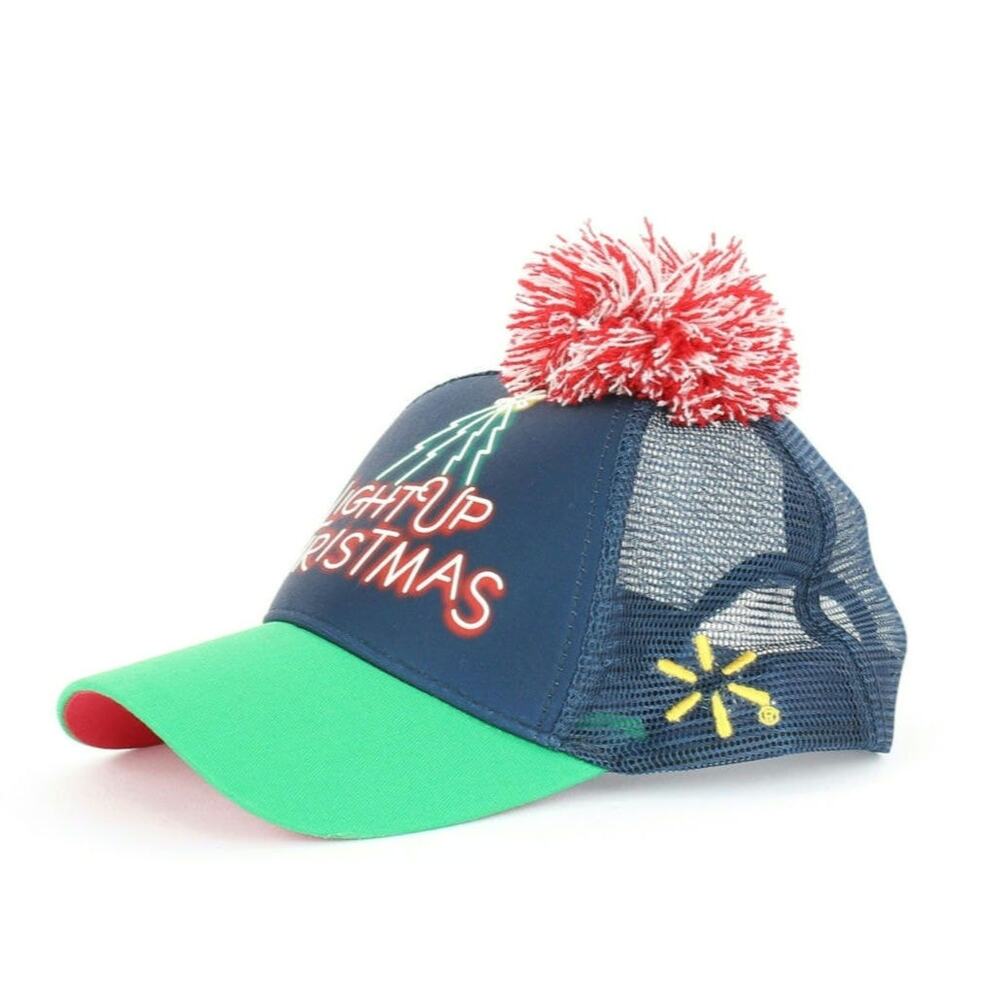 Light Up Christmas Baseball Cap - Picture 2 of 5